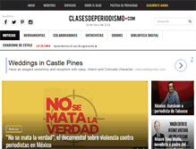 Tablet Screenshot of clasesdeperiodismo.com